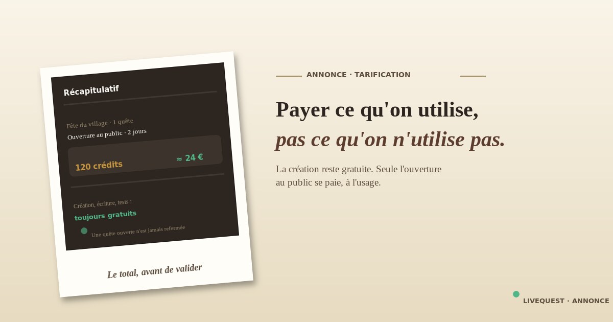 Payer ce qu'on utilise, pas ce qu'on n'utilise pas