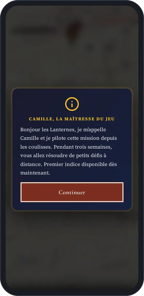 Le message d’un personnage, dans une enquête sur plusieurs semaines.